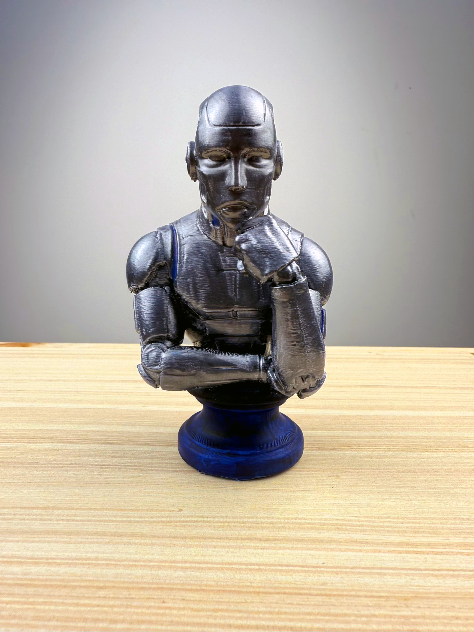 ThinkerBot – The Mechanical Muse | 3D Printed Display Bust