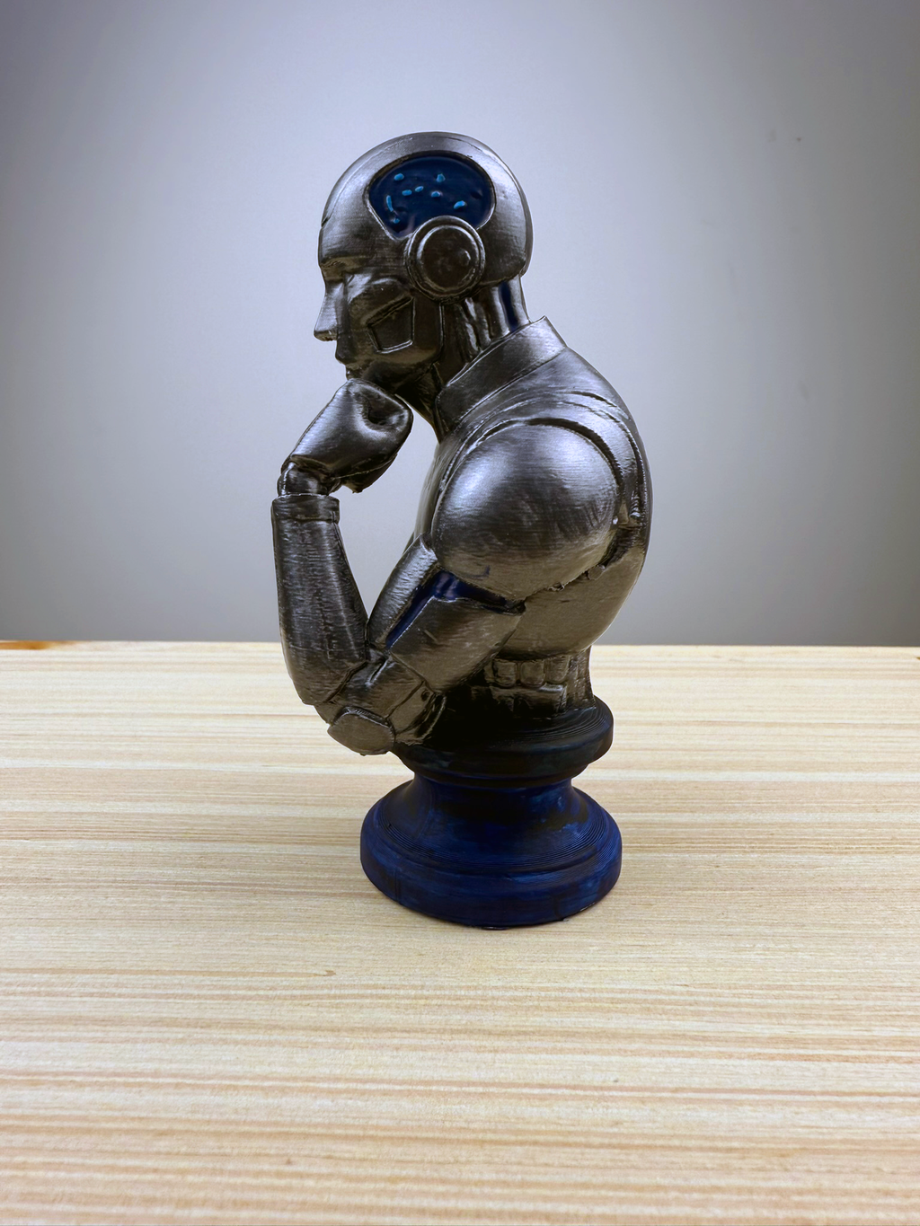 ThinkerBot – The Mechanical Muse | 3D Printed Display Bust