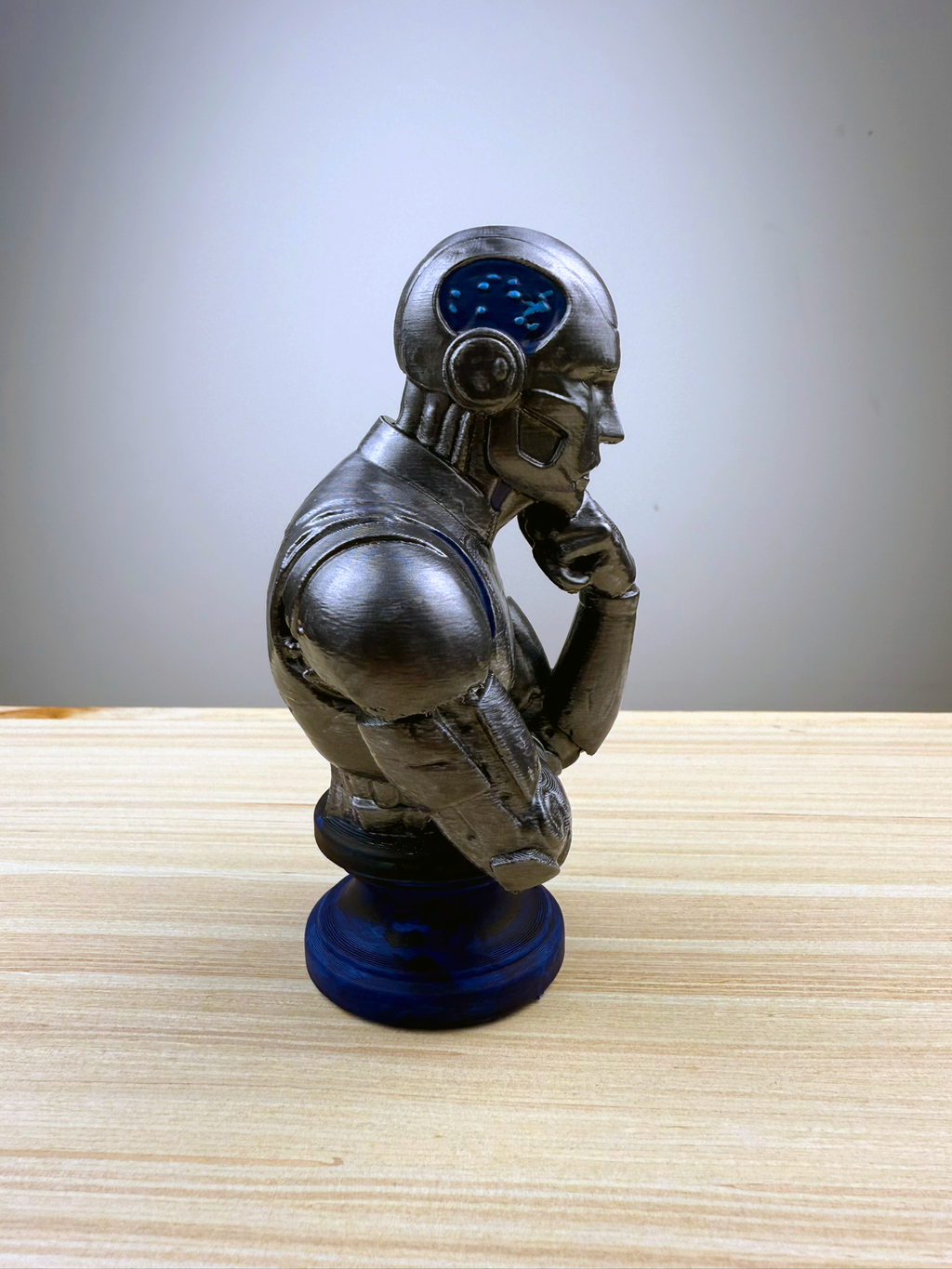 ThinkerBot – The Mechanical Muse | 3D Printed Display Bust